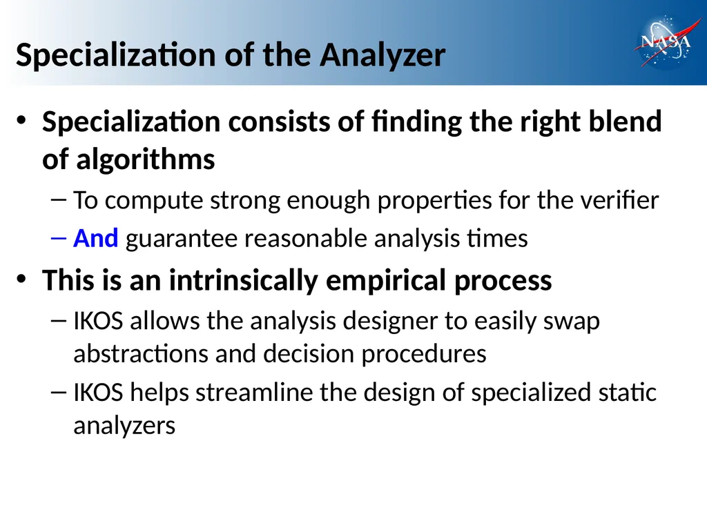 Scalable and Flexible Static Analysis of - slide 17 of 23