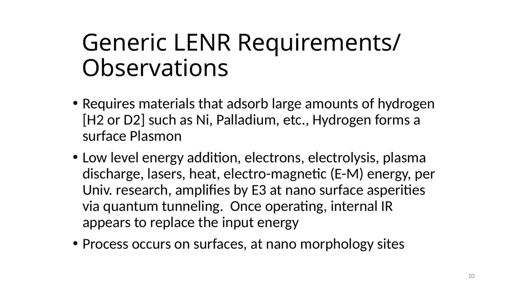 Emerging Solutions for High-Energy-Density, - slide 10 of 19
