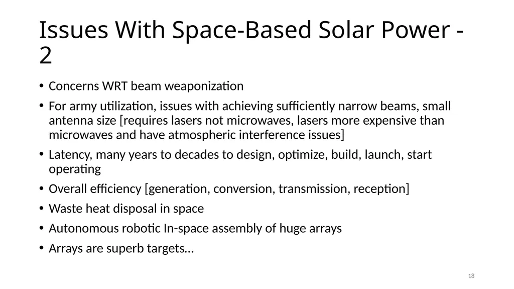 Emerging Solutions for High-Energy-Density, - slide 18 of 19