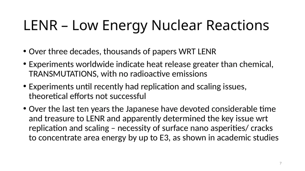 Emerging Solutions for High-Energy-Density, - slide 7 of 19
