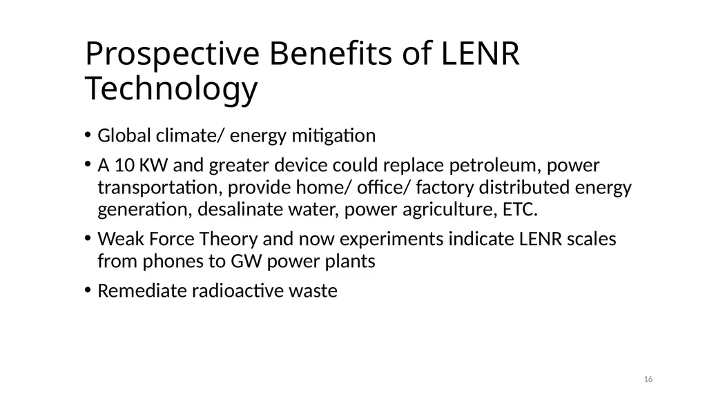 Emerging Solutions for High-Energy-Density, - slide 16 of 19