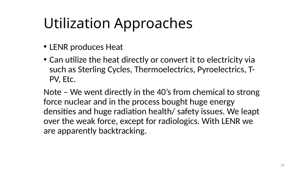 Emerging Solutions for High-Energy-Density, - slide 14 of 19