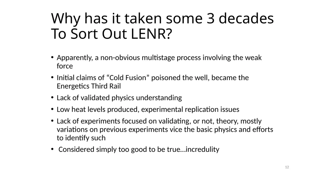 Emerging Solutions for High-Energy-Density, - slide 12 of 19