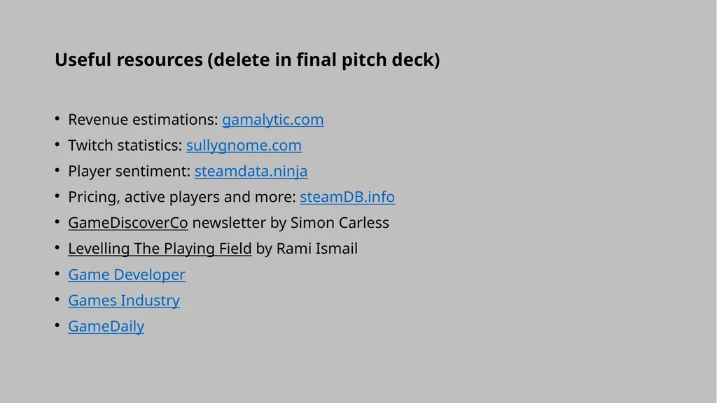 Tips & tricks (delete in final pitch deck) The - slide 2 of 28