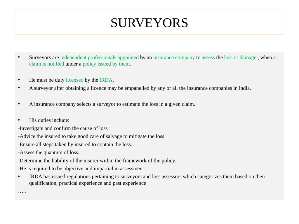 UNIT II INSURANCE INTERMEDIARIES AGENT In the - slide 8 of 13