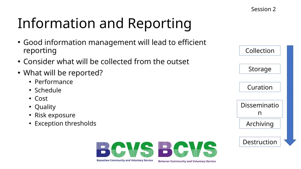 Session 2 Project Planning Michael Reid Session 2 - slide 21 of 28