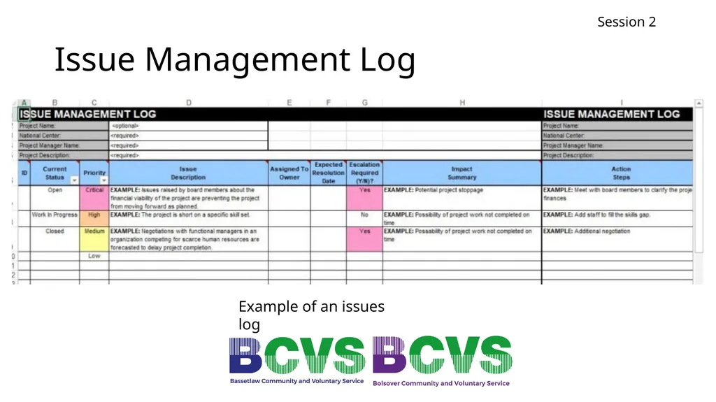 Session 2 Project Planning Michael Reid Session 2 - slide 17 of 28