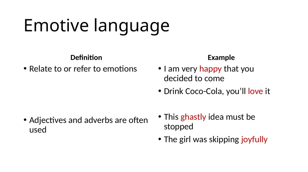 Language Techniques-Recap Cliché Definition You - slide 4 of 7