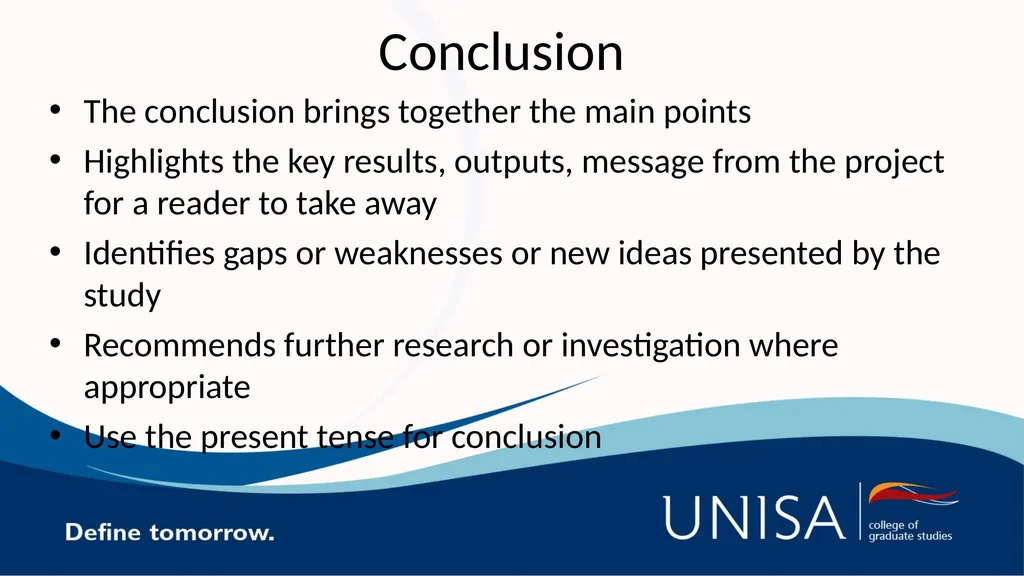 Academic writing for Honours Academic writing It - slide 9 of 10