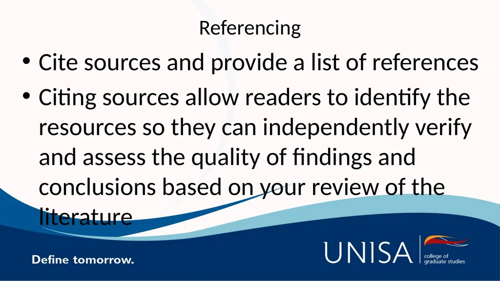 Academic writing for Honours Academic writing It - slide 10 of 10