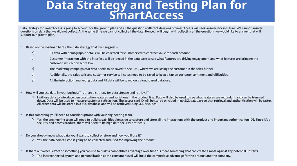 Smart Access: Building Access Company Overview of - slide 20 of 21
