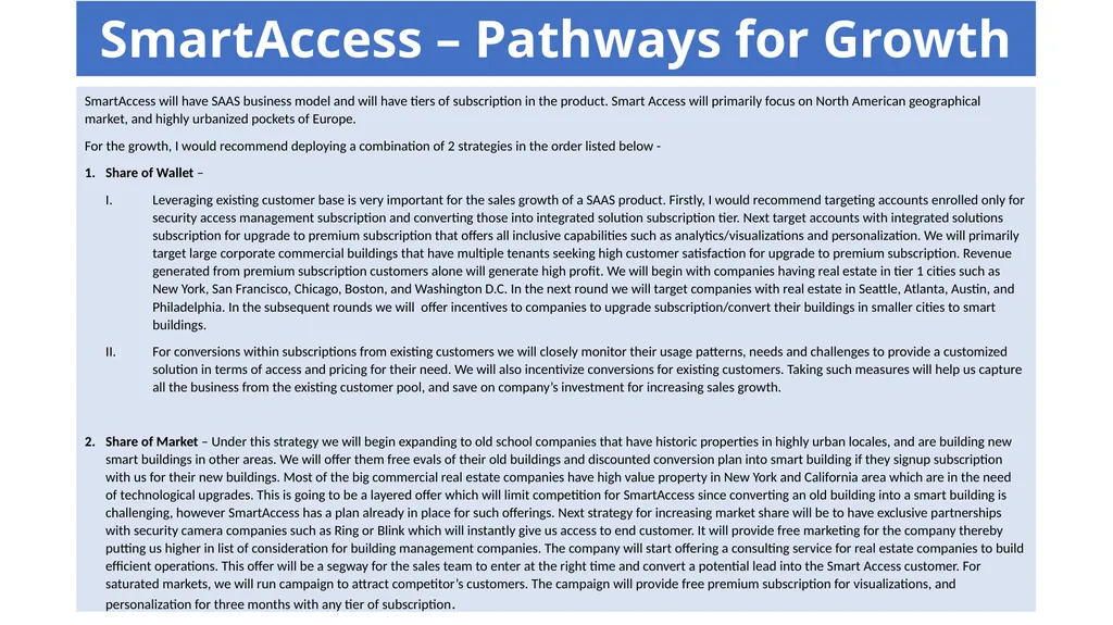 Smart Access: Building Access Company Overview of - slide 18 of 21