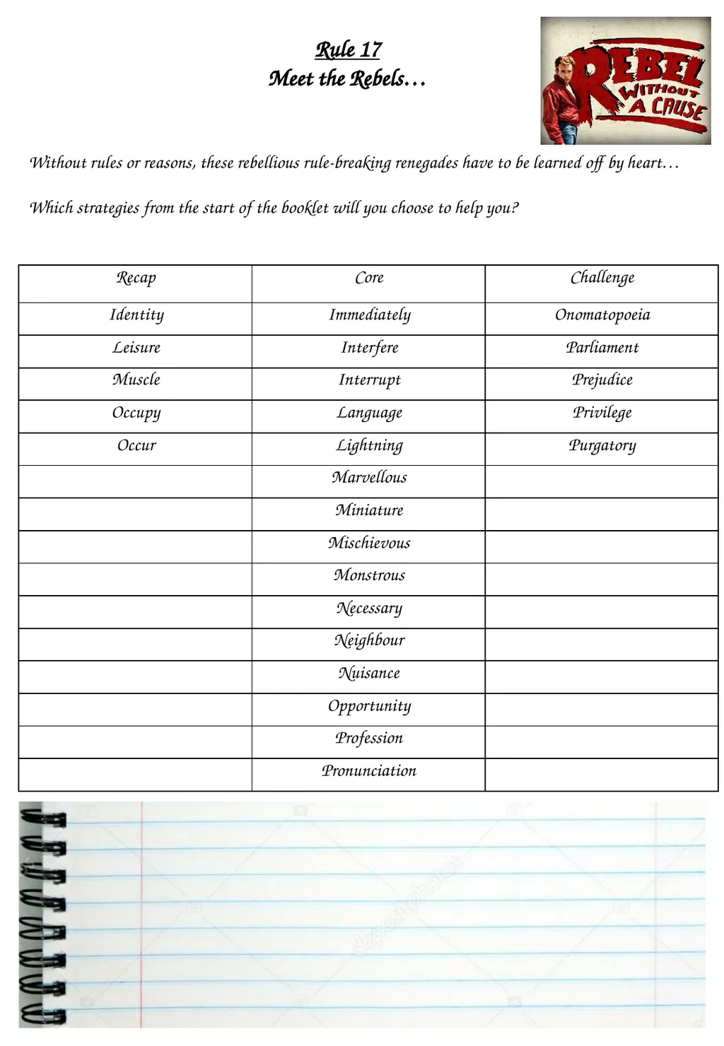 Spelling for success Name: English teacher: - slide 7 of 11