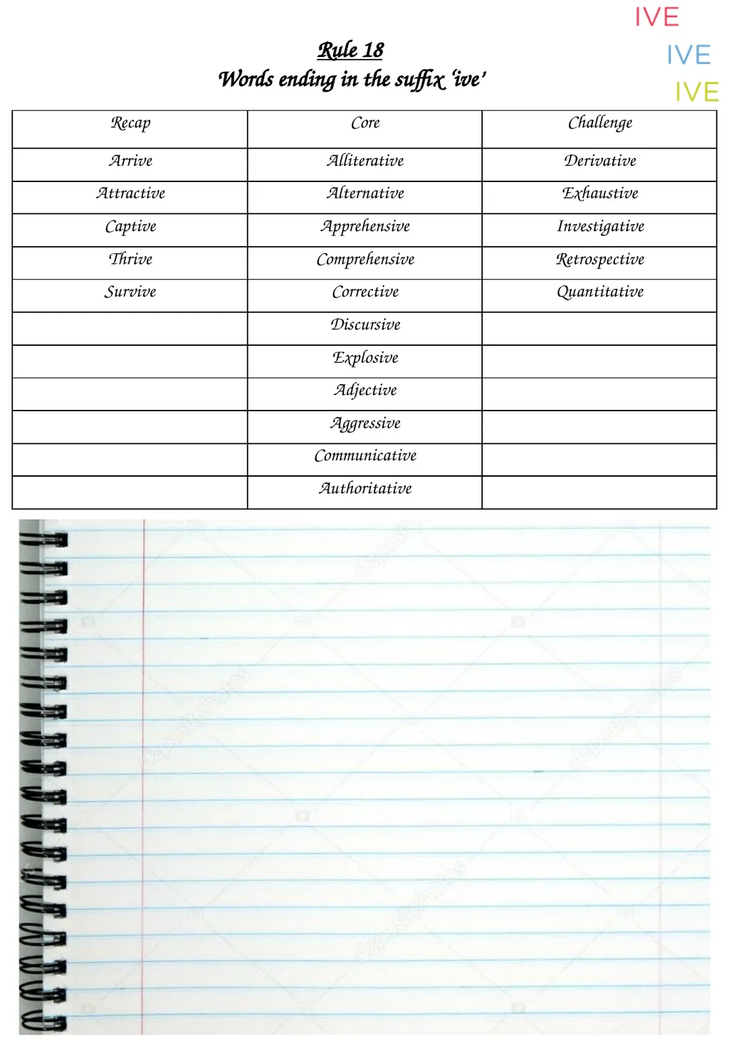 Spelling for success Name: English teacher: - slide 8 of 11