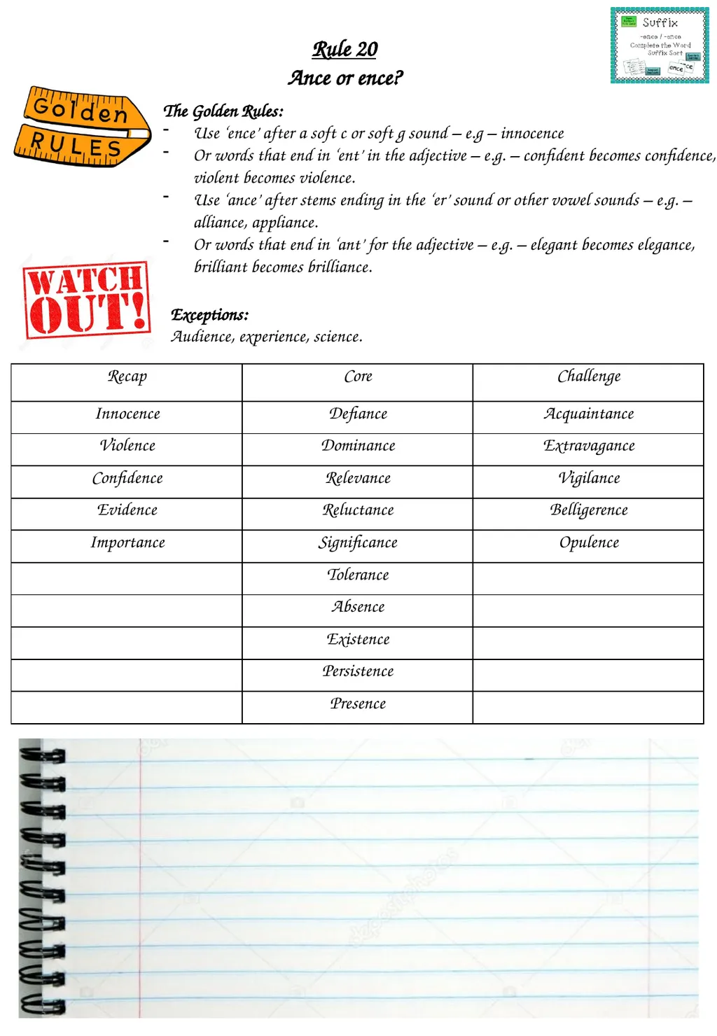 Spelling for success Name: English teacher: - slide 10 of 11