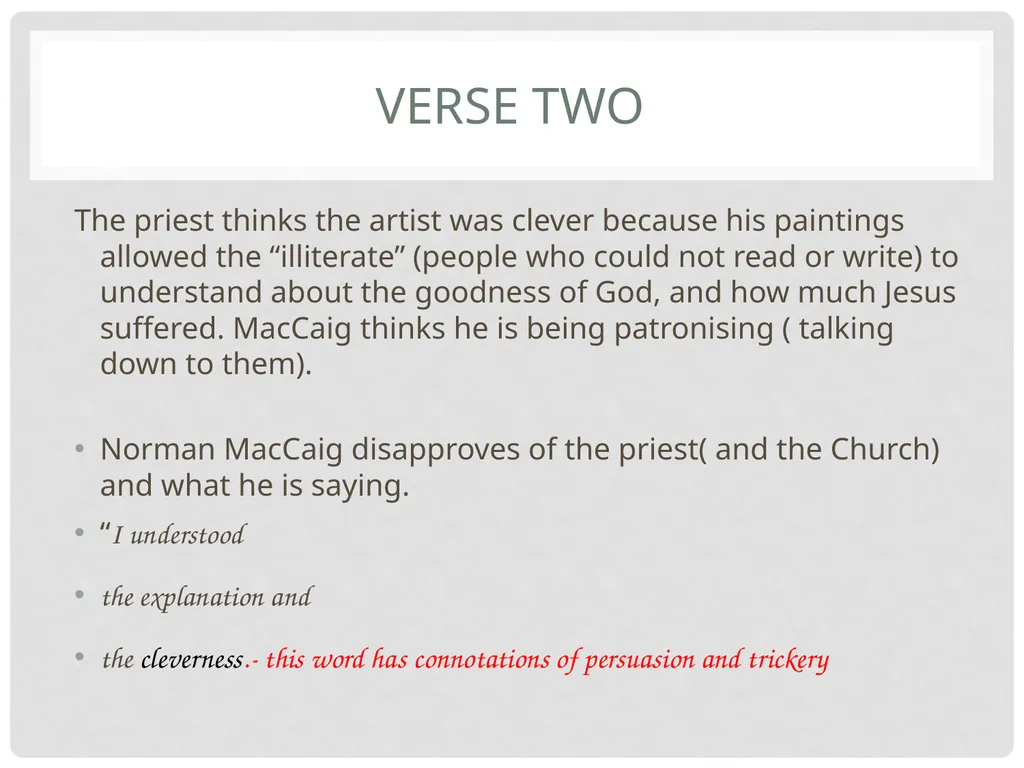 Scottish Set Text N5 Critical Reading Norman - slide 9 of 16