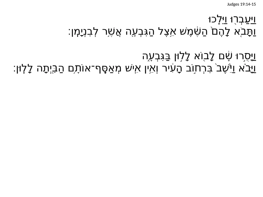 Judges 19 שֹׁפְטִים יט Judges 19:1 וַיְהִי֙ - slide 18 of 35