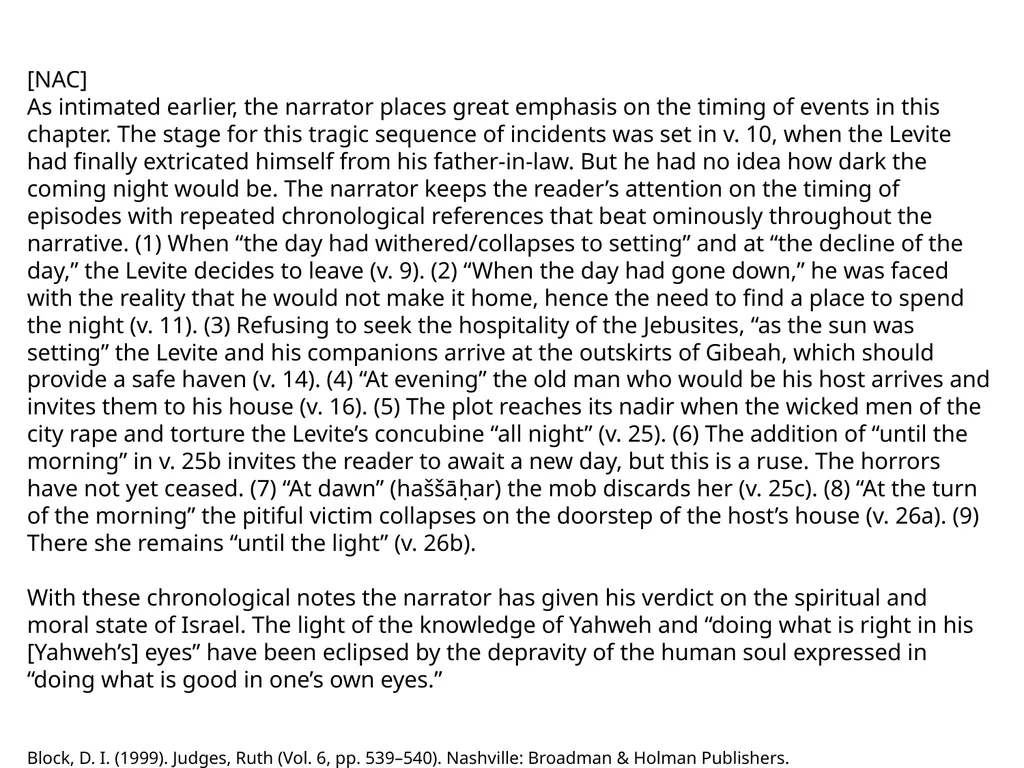 Judges 19 שֹׁפְטִים יט Judges 19:1 וַיְהִי֙ - slide 30 of 35