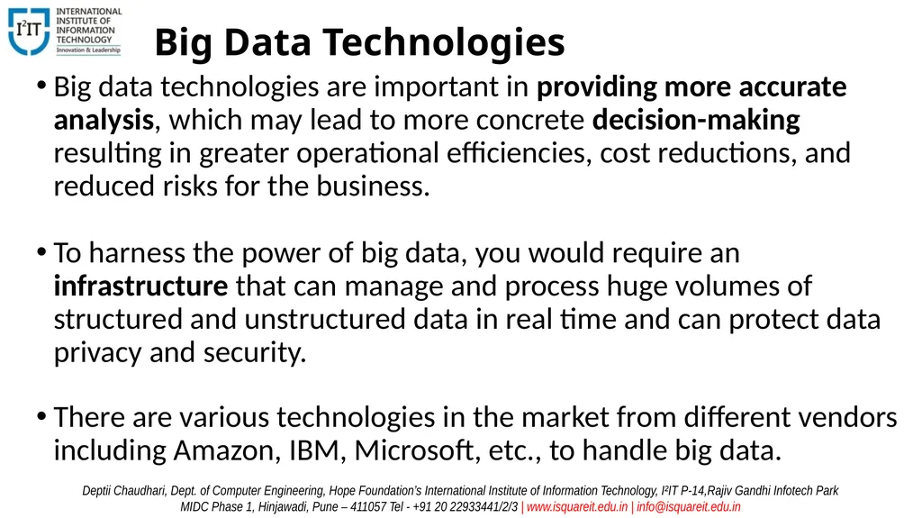 Database Management Systems Unit – VI Introduction - slide 5 of 39