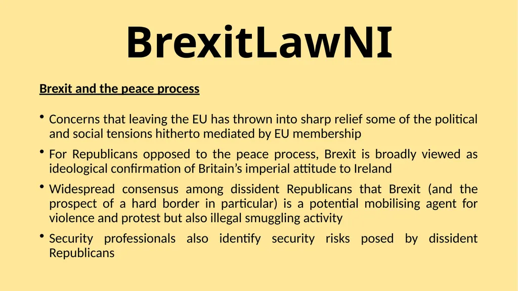 BrexitLawNI Brexit and Northern Ireland: The - slide 12 of 41