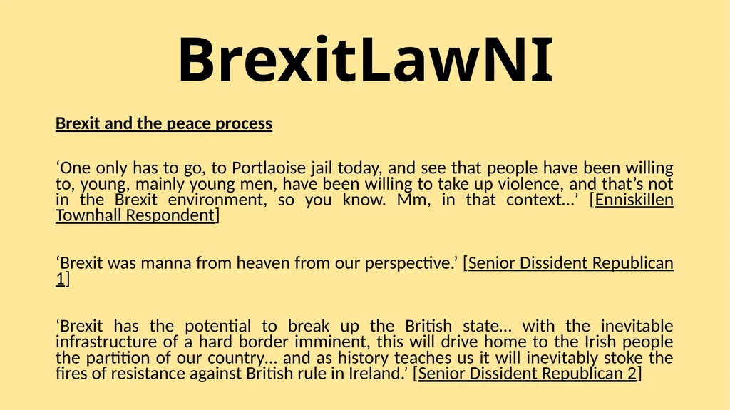 BrexitLawNI Brexit and Northern Ireland: The - slide 16 of 41
