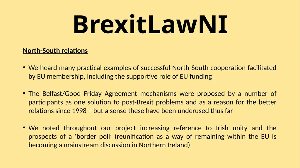 BrexitLawNI Brexit and Northern Ireland: The - slide 18 of 41