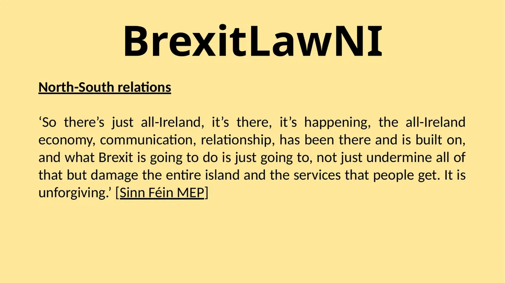 BrexitLawNI Brexit and Northern Ireland: The - slide 20 of 41