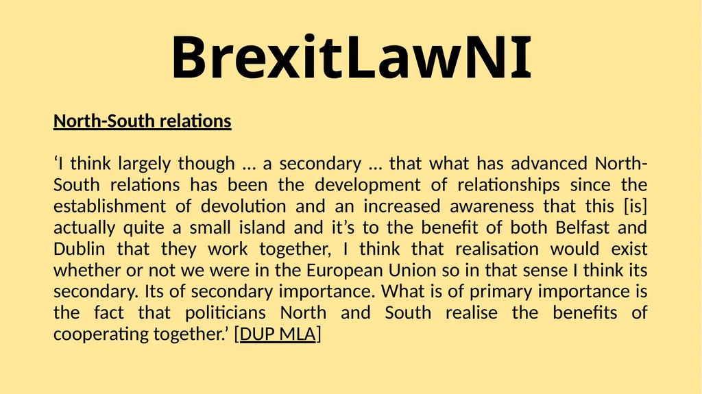 BrexitLawNI Brexit and Northern Ireland: The - slide 21 of 41