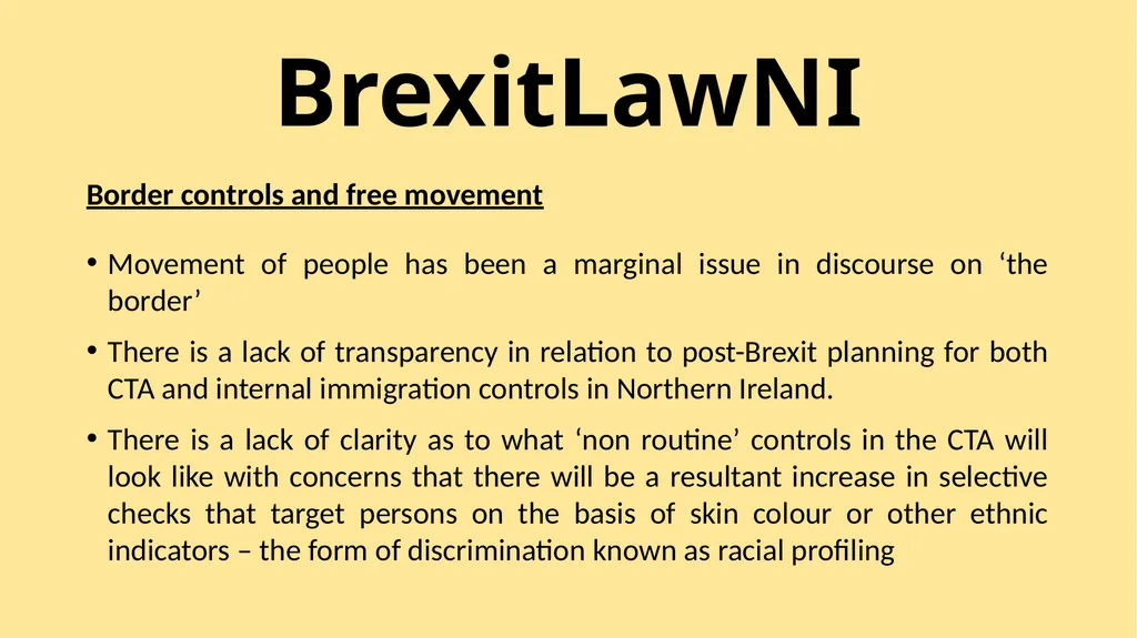 BrexitLawNI Brexit and Northern Ireland: The - slide 22 of 41
