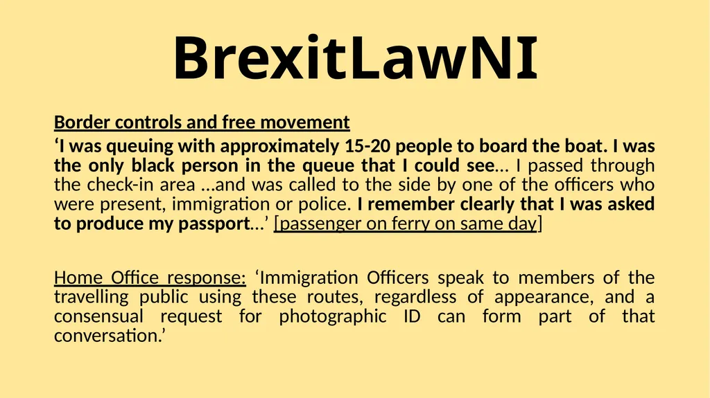 BrexitLawNI Brexit and Northern Ireland: The - slide 24 of 41