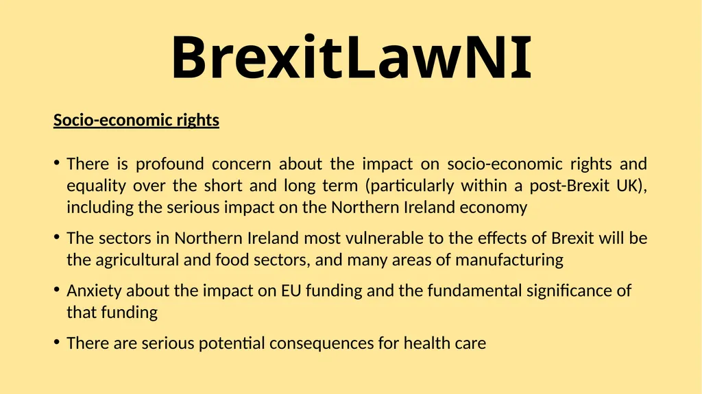 BrexitLawNI Brexit and Northern Ireland: The - slide 32 of 41