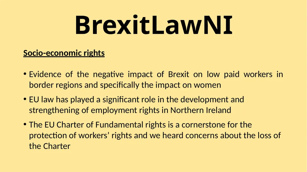 BrexitLawNI Brexit and Northern Ireland: The - slide 33 of 41