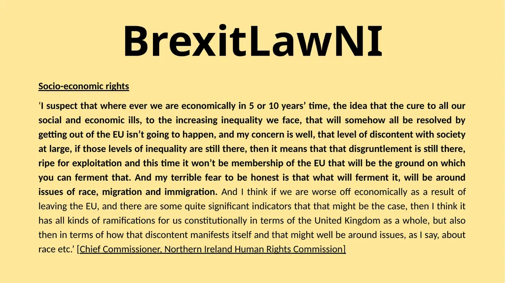 BrexitLawNI Brexit and Northern Ireland: The - slide 34 of 41
