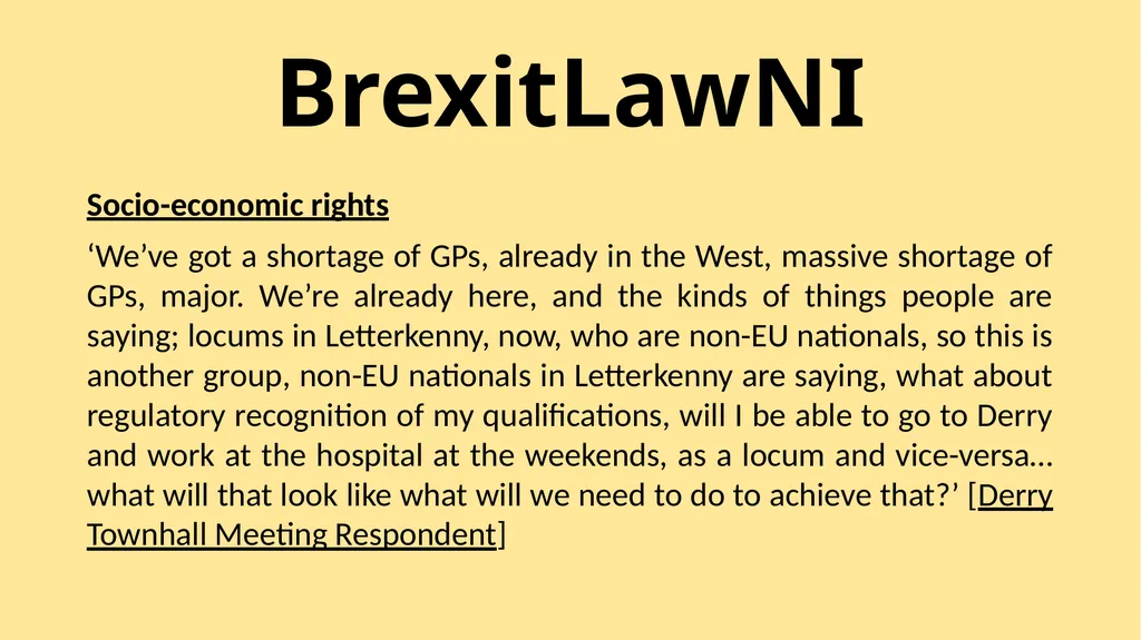 BrexitLawNI Brexit and Northern Ireland: The - slide 35 of 41