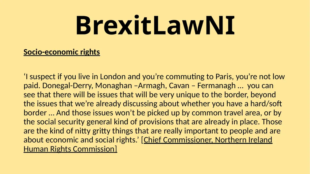BrexitLawNI Brexit and Northern Ireland: The - slide 36 of 41