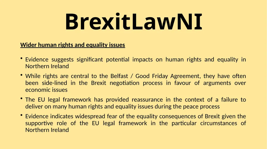 BrexitLawNI Brexit and Northern Ireland: The - slide 37 of 41
