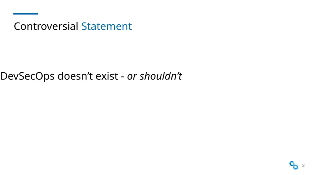 Shift Security Everywhere DevSecOps SKILup Day - slide 2 of 25