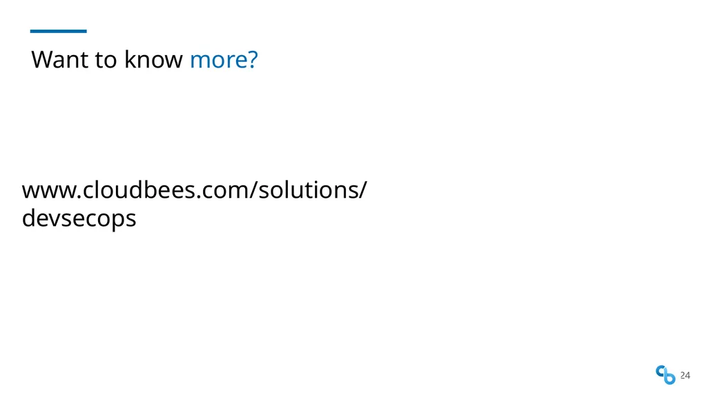 Shift Security Everywhere DevSecOps SKILup Day - slide 24 of 25