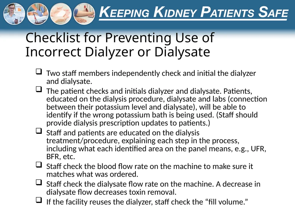 Preventing the Use of Incorrect Dialysate or - slide 17 of 27