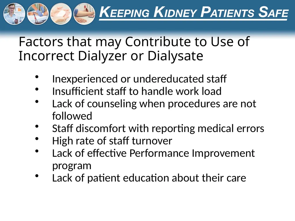 Preventing the Use of Incorrect Dialysate or - slide 10 of 27