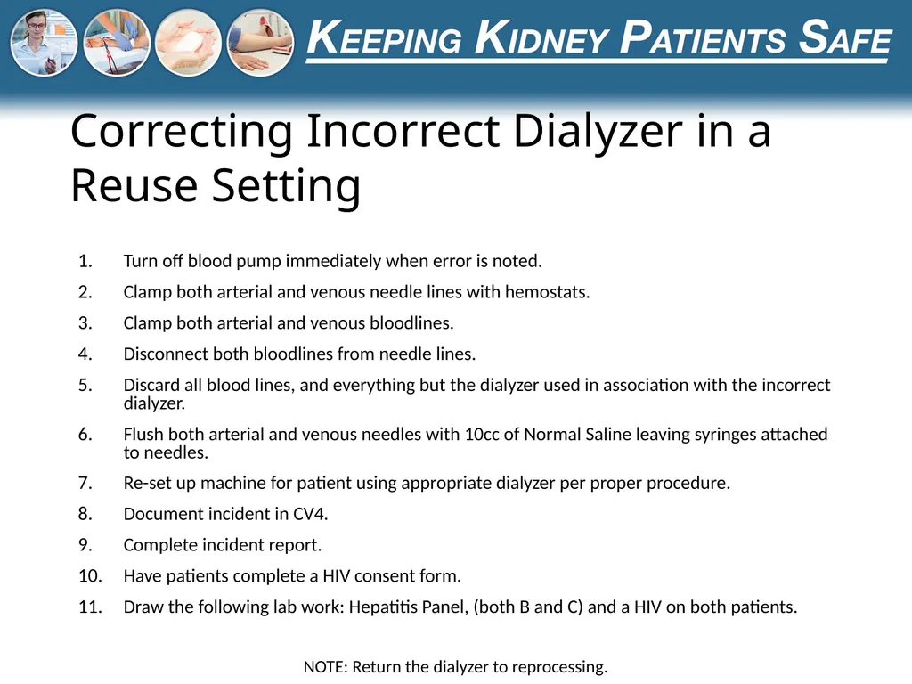 Preventing the Use of Incorrect Dialysate or - slide 15 of 27