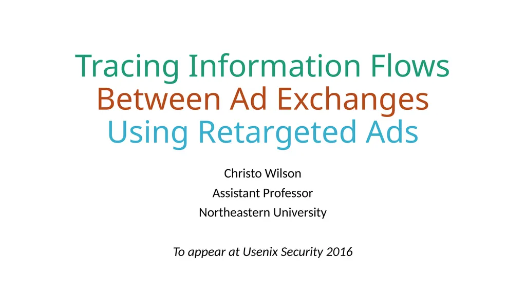 Tracing Information Flows Between Ad Exchanges
