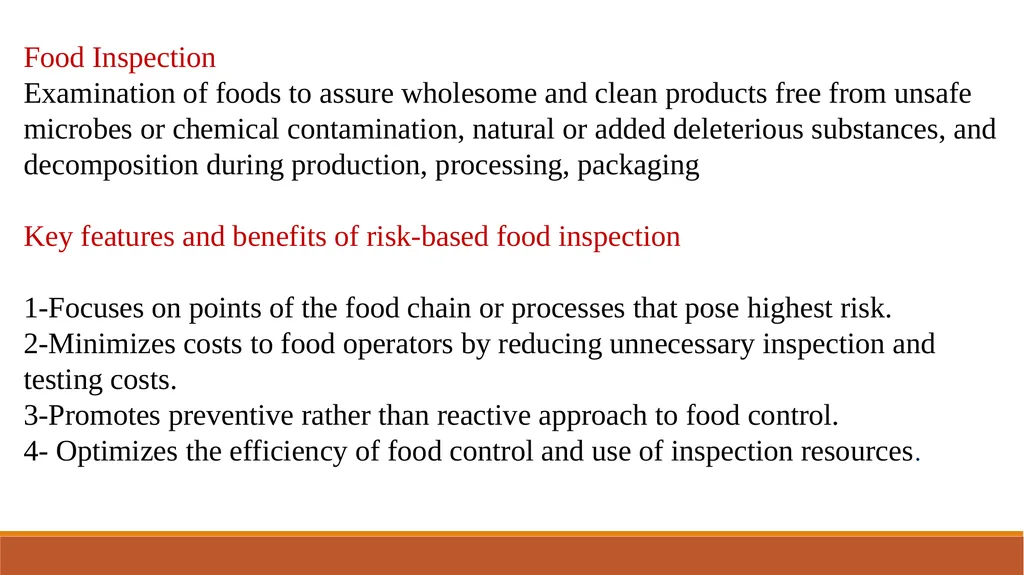 Food Inspection and Preservation Dr. Aseel MH Abed - slide 2 of 21