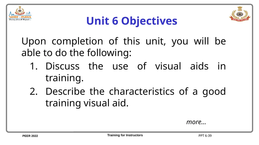 Unit 6 Communicative Visuals Unit 6 Objectives - slide 40 of 44