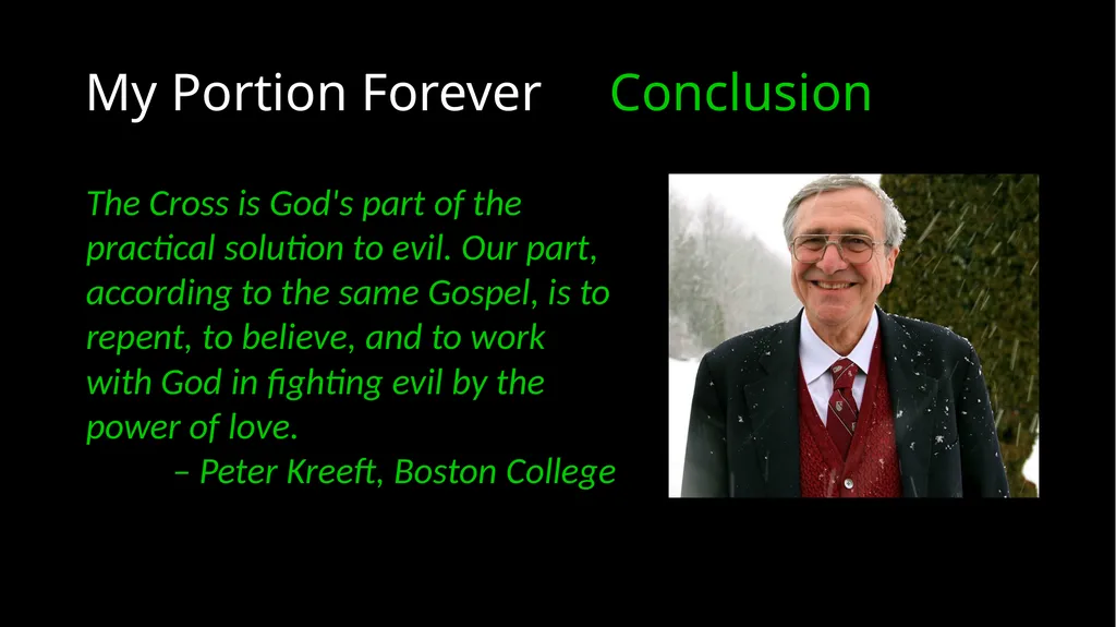 My Portion Forever Psalm 73 My Portion Forever - slide 46 of 48