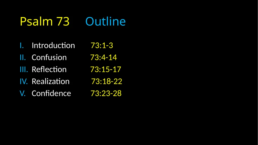 My Portion Forever Psalm 73 My Portion Forever - slide 6 of 48