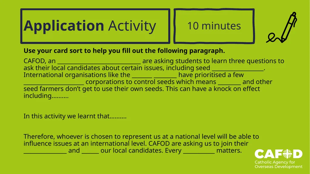 General Election 2024 Teacher Instructions Hello - slide 5 of 5