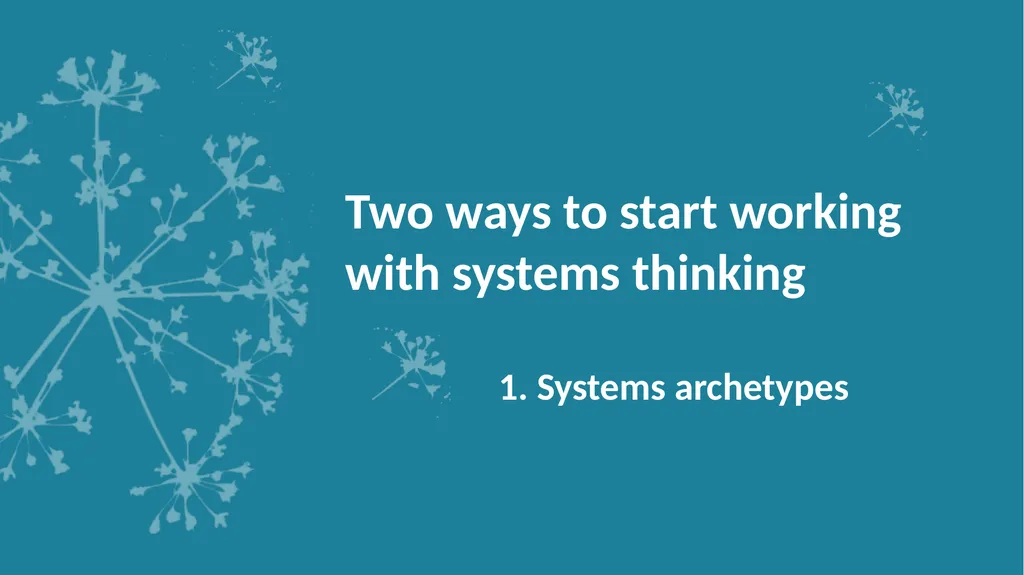 Systems thinking and research assessment – how - slide 5 of 9