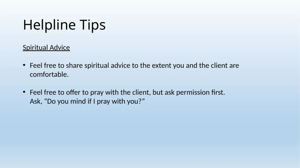 Legal Aid Helpline Training Wednesday, January 23, - slide 10 of 22