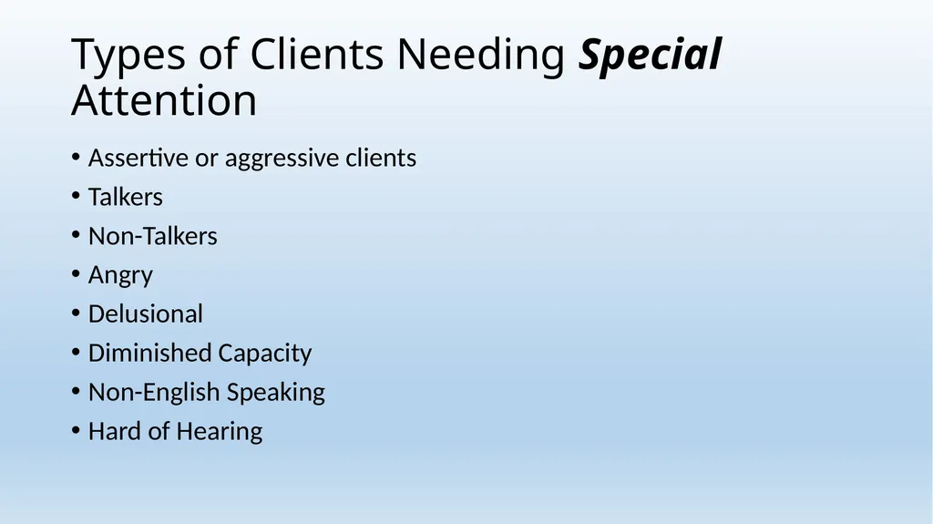 Legal Aid Helpline Training Wednesday, January 23, - slide 18 of 22